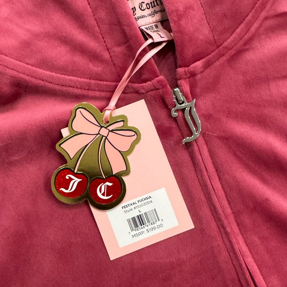 Juicy Couture Velour Tracksuit in Festival Fucshia. - Picture 9 of 9